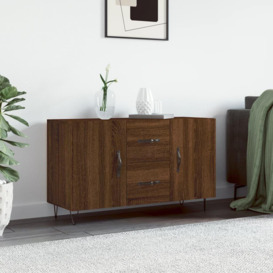 Sideboard Brown Oak 100x36x60 cm Engineered Wood