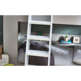 Taupe and White Finish Bunk Bed 3ft (90cm) - thumbnail 2