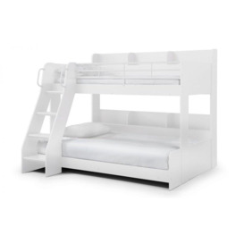 Premium Modern White Triple Sleeper Bunk Bed - thumbnail 2