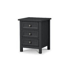 Premier Anthracite Bedside Drawers (3 Drawers)