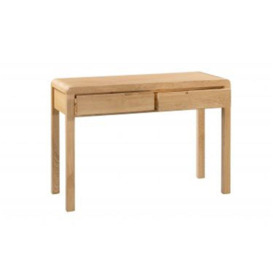 Oak Curve 2 Drawers Dressing Table and Stool - thumbnail 3