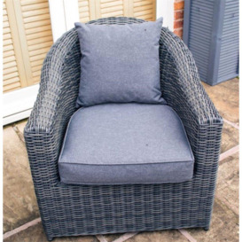 4 Seater Grey Weave Sofa Set - thumbnail 2