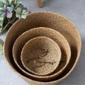 Seagrass Storage Baskets Large - 35cm