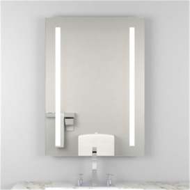 70cm Rectangle LED (Sides) Bathroom Wall Mirror with Demister Pad