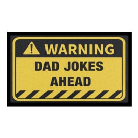 Dad Jokes Ahead Indoor & Outdoor Doormat - 70x40cm - thumbnail 2
