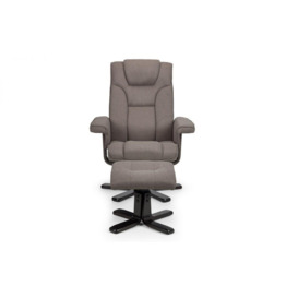 Reclining Swivel Chair with Footstool - thumbnail 2