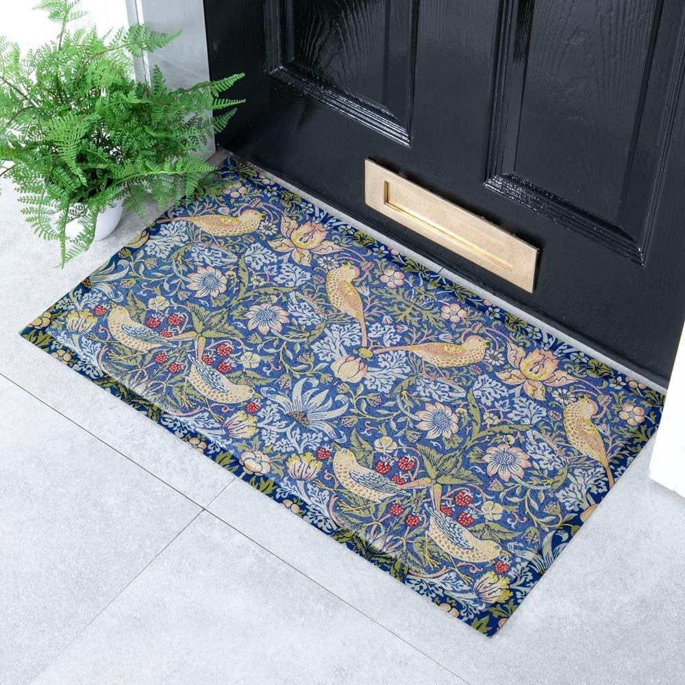 William Morris Strawberry Thief Indoor & Outdoor Doormat - 70x40cm - image 1