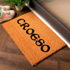 Welsh Croeso 'Welcome' Doormat - thumbnail 1