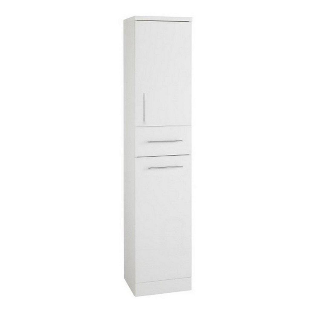 Gloss White 350mm Tall Bathroom Storage Unit - image 1