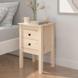 Bedside Cabinet 40x35x61.5 cm Solid Wood Pine - thumbnail 1