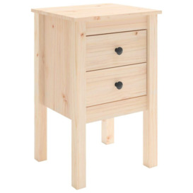 Bedside Cabinet 40x35x61.5 cm Solid Wood Pine - thumbnail 2