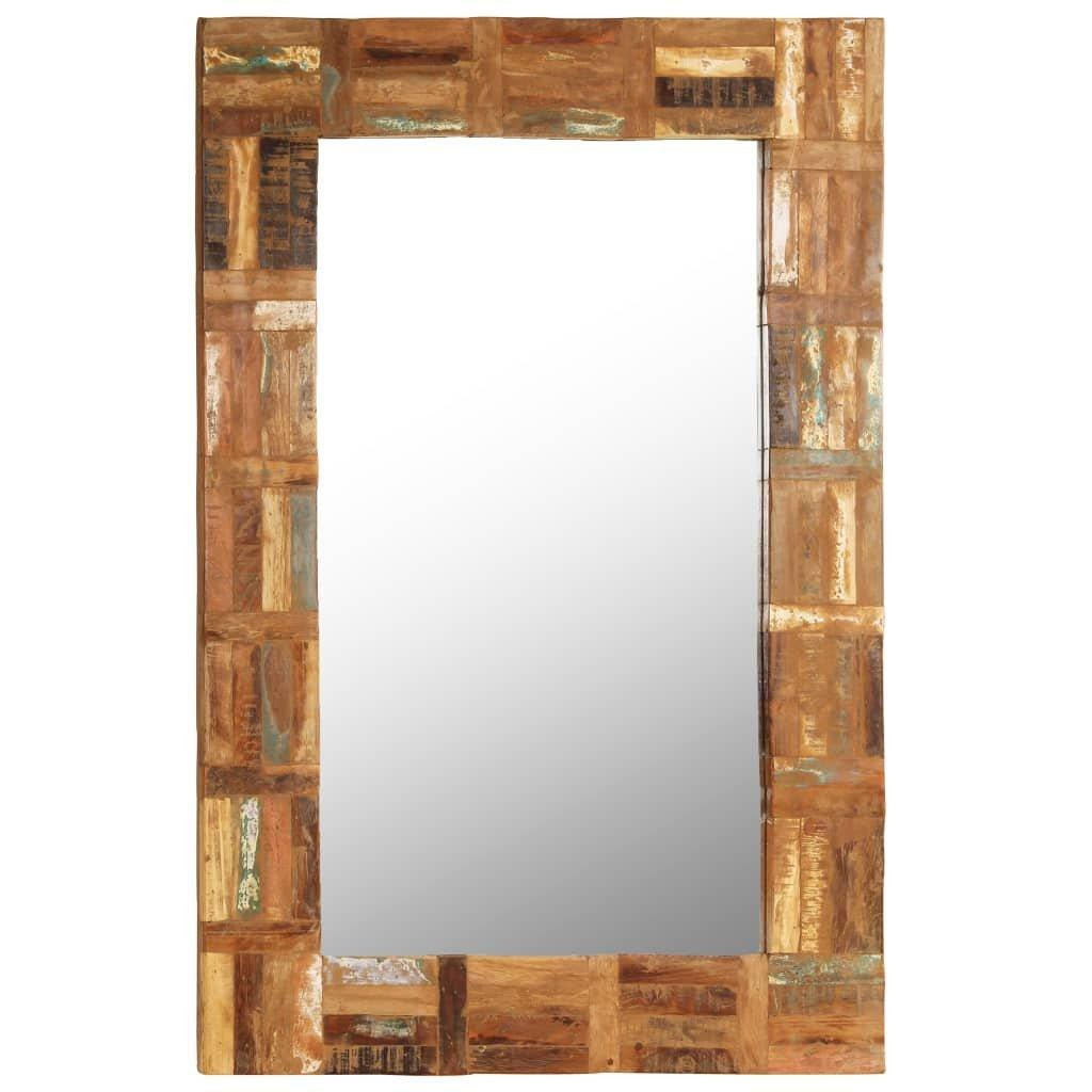 Wall Mirror Solid Reclaimed Wood 60x90 cm - image 1