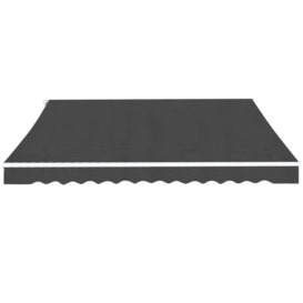 Folding Awning Manual Operated 450 cm Anthracite - thumbnail 2