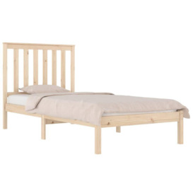 Bed Frame Solid Wood Pine 100x200 cm - thumbnail 3