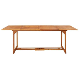 Garden Dining Table 220x90x75 cm Solid Acacia Wood - thumbnail 2