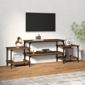 TV Cabinet Brown Oak 157x35x52 cm Engineered Wood