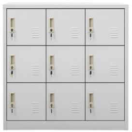 Locker Cabinets 5 pcs Light Grey 90x45x92.5 cm Steel - thumbnail 3