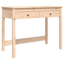 Desk with Drawers 100x50x78 cm Solid Wood Pine - thumbnail 2