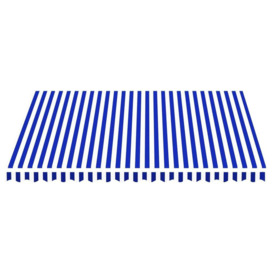 Replacement Fabric for Awning Blue and White 4x3.5 m - thumbnail 3