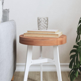 Table Top Ã˜30x4 cm Round Solid Wood Beech