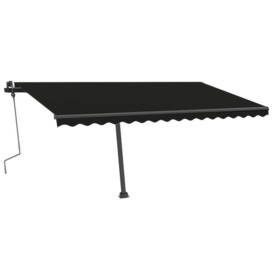 Freestanding Manual Retractable Awning 400x350 cm Anthracite - thumbnail 2