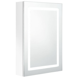 LED Bathroom Mirror Cabinet Shining White 50x13x70 cm - thumbnail 2