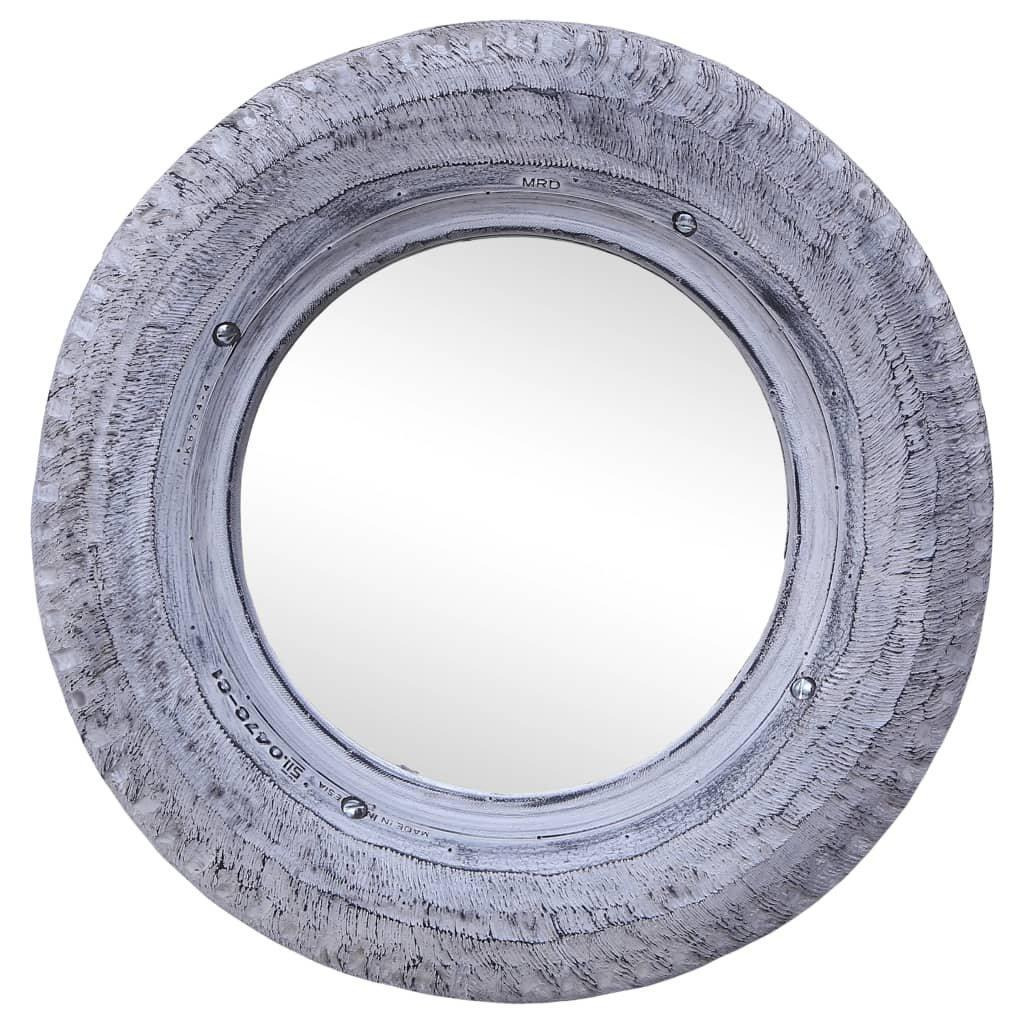Mirror White 50 cm Reclaimed Rubber Tyre - image 1