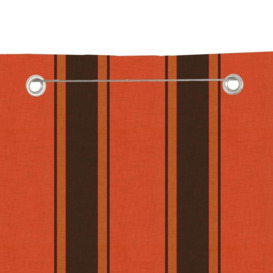 Balcony Screen Orange and Brown 80x240 cm Oxford Fabric - thumbnail 3