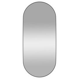 Wall-mounted Mirror Black 35x80 cm Oval - thumbnail 2
