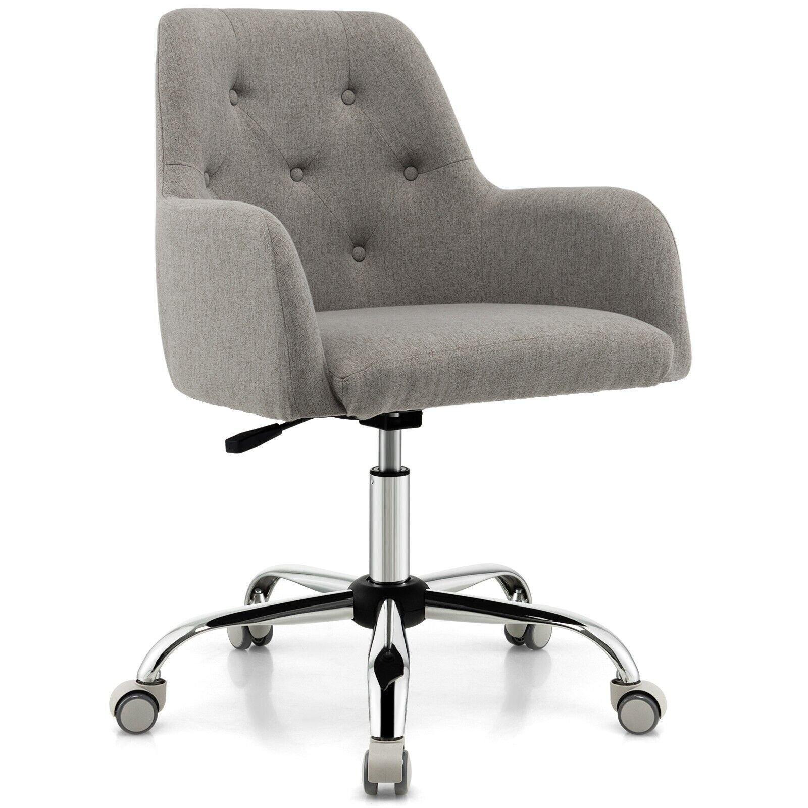 Height Adjustable Office Desk Chair 360 Degree Swivel Task Chair Rolling Accent Chair - image 1