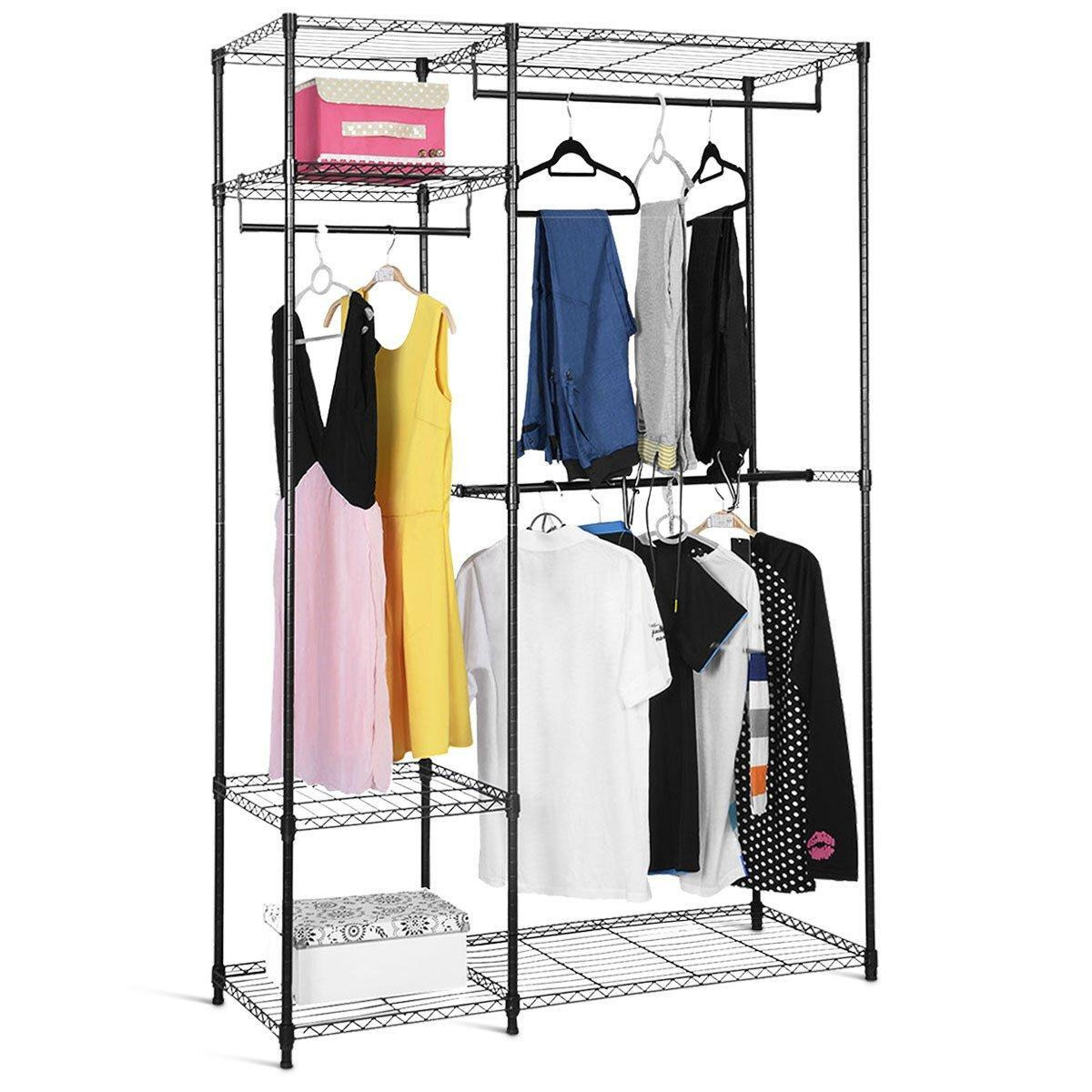 Height-adjustable Clothes Rack Coat Rack Wardrobe - image 1