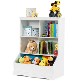 Kids Toy Storage Organizer Children's Bookcase & Toy Storage Bin - thumbnail 1