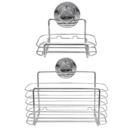 Lock n Roll Soap Dish & Rectangular Basket Set - thumbnail 1