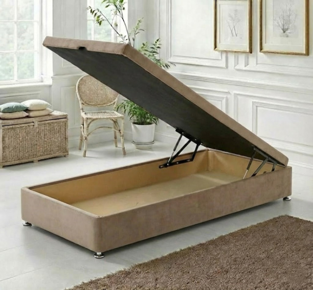 Regent 3ft Single Ottoman Storage Divan Bed Base End Lift - image 1