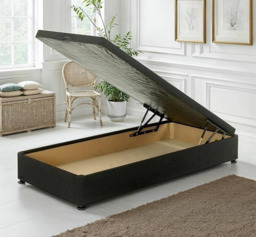Regent 3ft Single Ottoman Storage Divan Bed Base End Lift - thumbnail 1