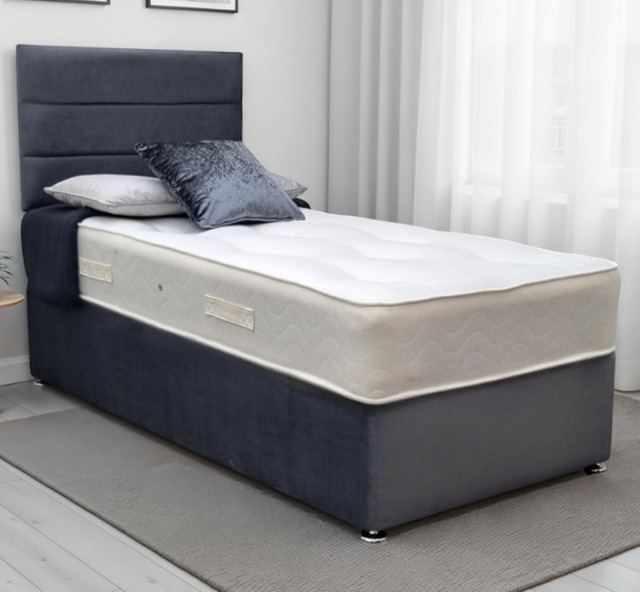 Elite 3ft Single Divan Bed with Firm Orthopaedic Mattress - image 1