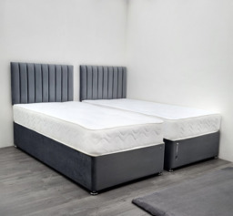 Windsor 5ft Zip and Link Divan Bed with Mattresses - thumbnail 2