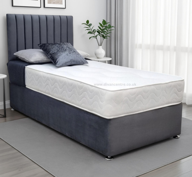 Windsor 2ft 6in Small Single Divan Bed with Mattress - image 1