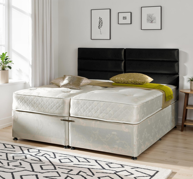 Serene Hotel Contract 1500 Pocket 6ft SuperKing Size Zip & Link Bed - image 1