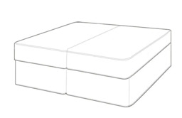 Mayfair Memory Foam & Orthopaedic Sprung 5ft King Size Zip & Link Bed - thumbnail 4