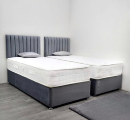 Mayfair Memory Foam & Orthopaedic Sprung 5ft King Size Zip & Link Bed - thumbnail 3