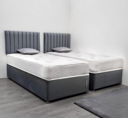Premiere Contract 5ft Zip and Link Divan Bed with Mattresses - thumbnail 2