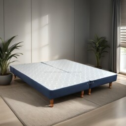 Chelsea 5ft King Size Zip and Link Divan Bed Base on Skittle Wooden Legs