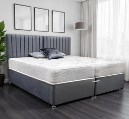 Premiere Contract 6ft Zip and Link Divan Bed with Mattresses