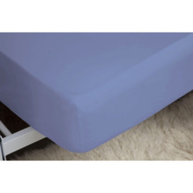 Belledorm 200 Count Fitted Sheet - Sky Blue - Single