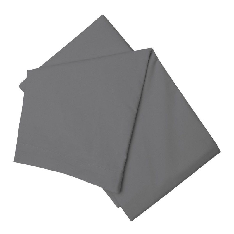 Belledorm 200 Count Flat Sheet - Grey - Single