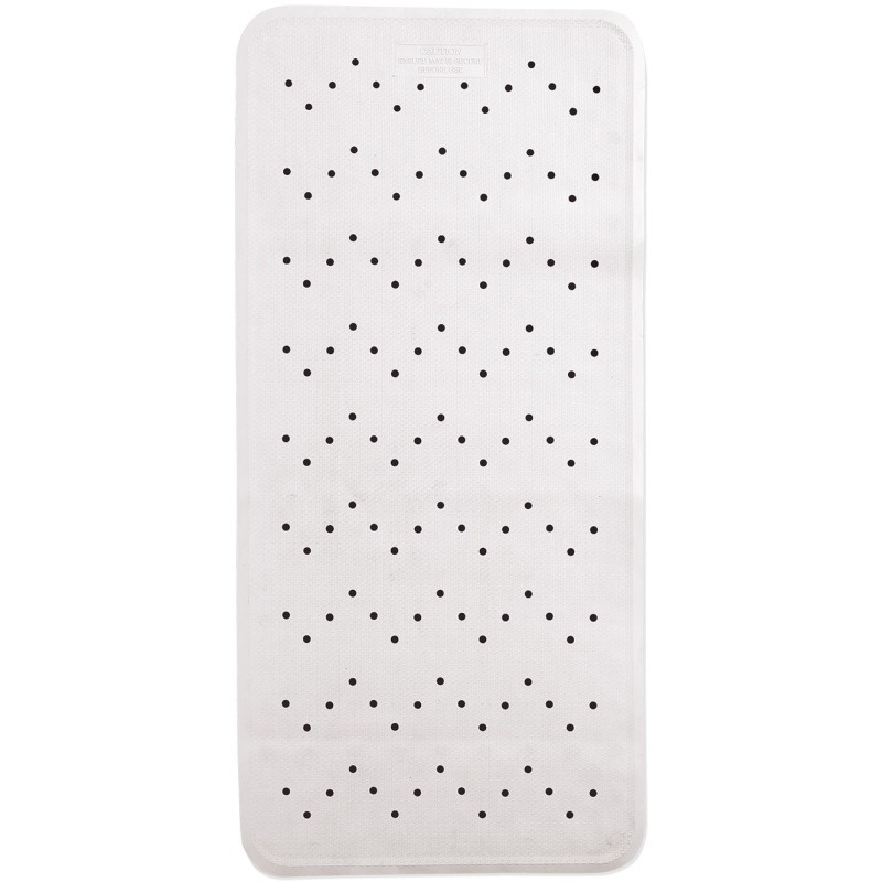 Showerdrape Classic Bath Mat 34 x 74cm - White