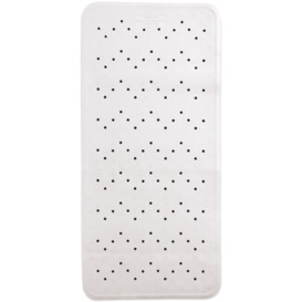 Showerdrape Classic Bath Mat 34 x 74cm - White