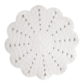 Showerdrape Petal Shower Mat 54 x 54cm - White
