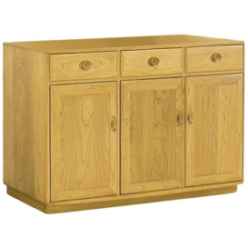 Ercol Windsor 3 Door High Sideboard - Wood Finish